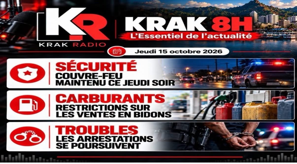 KRAK 8HR L'ESSENTIEL DE L'ACTUALITE