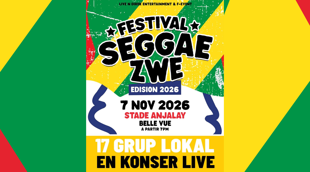 Festival Seggae Zwe 2026 : 17 groupes locaux en concert au stade Anjalay