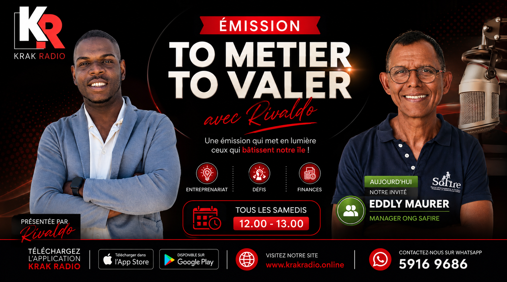 Affiche originale de To Metier To Valer, KRAK RADIO.